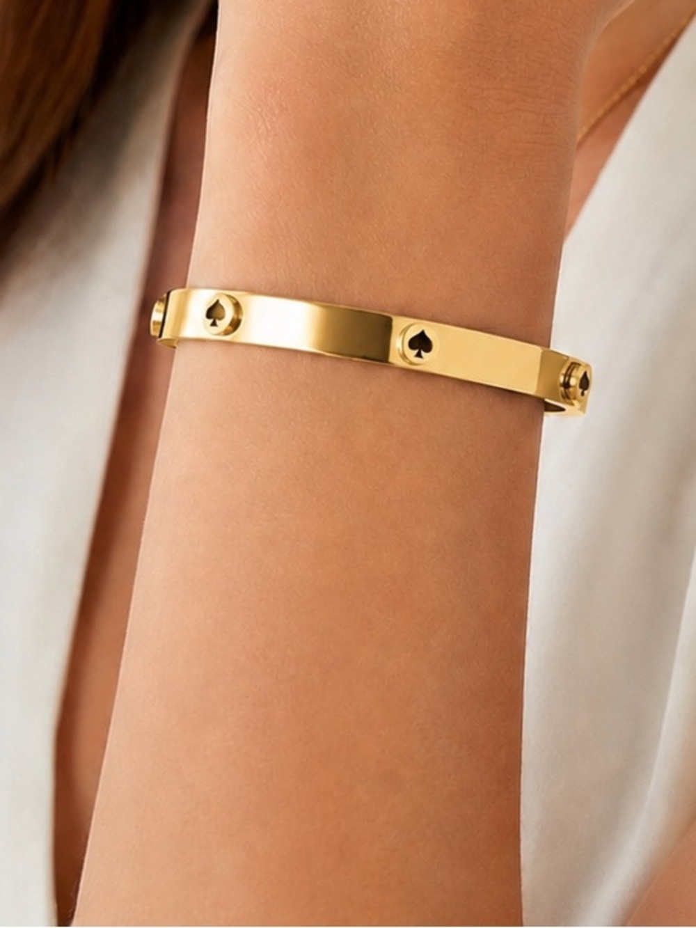 kate spade Gold Spade Accent Bangle Bracelet / New ✨ - Picture 7 of 8